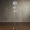 Luxurious Living Room Floor Lamp 1pc Sparkling Decorative Designer Home Decor Floor Lamp, 3 Wire-Wrapped Balls Night Light - as Pic