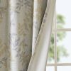 Printed Botanical Blackout Curtain Panel - as Pic