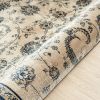 Stylish Classic Pattern Design Traditional Floral Filigree Bordered Area Rug - Beige|Ivory|Blue - 5' X 7'9"