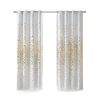 Grommet Top Metallic Animal Printed Total Blackout Curtain(Only 1 Pc Panel) - as Pic