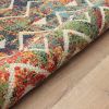 Stylish Classic Pattern Design Floral Damask High-Low Indoor Outdoor Area Rug - As pic show - 5' X 8'