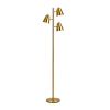 3-Light Floor Lamp Reading Light for Living Room - Gold - Floor Lamp