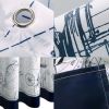 Waterproof Fashion Design Shower Curtain Blue Shower Curtains, 180x180 cm - Default