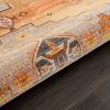 Stylish Classic Pattern Design Vintage Bohemian Southwestern Sierra Area Rug - Brown & Yellow - 4' X 6'