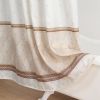Muwago Luxurious Lattice Print Vintage Classic Shower Curtain Elegant Thick Waterproof Light Brown Marble Pattern Bath Cover - W78"*H72"