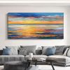 Handmade Hand Painted Wall Art On Canvas Abstract Knife Painting Landscape Dusk For Home Decoration Decor - 100X150cm