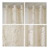 Palm Leaf Burnout Window Sheer(1 Sheer Curtain) - as Pic