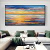 Handmade Hand Painted Wall Art On Canvas Abstract Knife Painting Landscape Dusk For Home Decoration Decor - 100X150cm