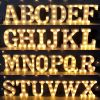 Alphabet Letter LED Lights Luminous Number Lamp Decor Battery Night Light for home Wedding Birthday Christmas party Decoration - A
