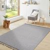 NAAR Guros Collection 4X6 White/Ivory /Medallion Indoor/Outdoor Area Rug - as Pic