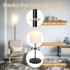 74.8in Tall Floor Lamp with Shade 3200K Warm Yellow Light Modern Standing Lamp Decorative Lamp with Foot Switch  - Floor Lamp