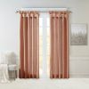 Twist Tab Lined Window Curtain Panel - as Pic