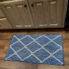 Home Decor Indoor/Outdoor Accent Rug Natural Stylish Classic Pattern Design - Navy|White - 1'10" X 3'0"