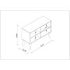 Manhattan Comfort Practical Dalarna TV Stand with 2 Open Shelves and 2-Drawers in White - Default Title