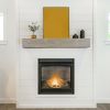 60" Rustic Wood Fireplace Mantel,Wall-Mounted & Floating Shelf for Home Decor - as Pic