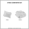 3 Piece Tufted Woven Medallion Comforter Set - as Pic