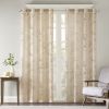 Palm Leaf Burnout Window Sheer(1 Sheer Curtain) - as Pic