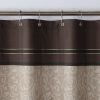 Muwago Waterproof Bathroom Curtain Seville Chocolate Printed Blackout Bathing Cover Mildew Shower Curtain For Shower Curtain - W72"*H72"