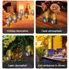 Solar Light Outdoor LED Stainless Steel Candlelight Candle Lamp Garden Night Light Waterproof Lawn Courtyard Balcony Home Decor - 10pcs - CN