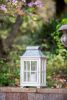 Wooden Candle Lantern Decorative, Hurricane Lantern Holder Decor for Indoor Outdoor, Home Garden Wedding - as Pic