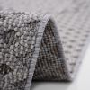 NAAR Guros Collection 2X8 Gray/White /Medallion Indoor/Outdoor Area Rug - as Pic