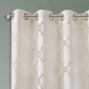 Fretwork Burnout Sheer Curtain Panel(Only 1 Pc Panel) - as Pic