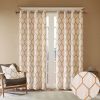 Metallic Geo Embroidered Curtain Panel(Only 1 Pc Panel) - as Pic