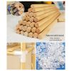 Wooden Multi-Tiered Plant Stand Perfect for Indoor and Outdoor Flower Display - A9