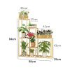 Wooden Multi-Tiered Plant Stand Perfect for Indoor and Outdoor Flower Display - B12
