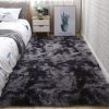Soft Fluffy Area Rug for Bedroom and Living Room - Tie-dye Gray - 31.5*62.99inch