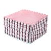 Living Room Carpet Tiles Interlocking Level Loop Square Carpet Tiles Area Rugs Play Mat - Pink - 15pcs