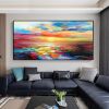 Handmade Hand Painted Wall Art On Canvas Abstract Knife Painting Landscape Dusk For Home Decoration Decor - 100X150cm
