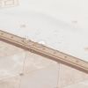 Muwago Luxurious Lattice Print Vintage Classic Shower Curtain Elegant Thick Waterproof Light Brown Marble Pattern Bath Cover - W78"*H72"