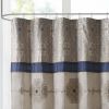 Embroidered Shower Curtain - as Pic