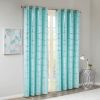 Total Blackout Metallic Print Grommet Top Curtain Panel(Only 1 Pc Panel) - as Pic