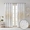Grommet Top Metallic Animal Printed Total Blackout Curtain(Only 1 Pc Panel) - as Pic