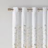 Grommet Top Metallic Animal Printed Total Blackout Curtain(Only 1 Pc Panel) - as Pic