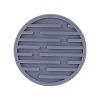 1pc Silicone Mat Heat Resistant Cup Mat Coasters Round Non-slip Table Placemat Tools - Black