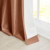 Twist Tab Lined Window Curtain Panel - as Pic