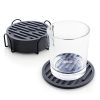 1pc Silicone Mat Heat Resistant Cup Mat Coasters Round Non-slip Table Placemat Tools - Gray